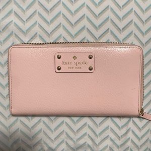 Large pink Kate spade wallet